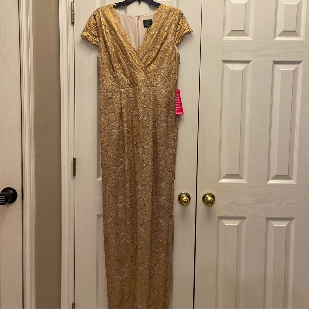Stunning gold embellished formal dress